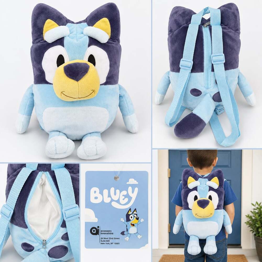 Accessory Innovations Bluey Plush Character Backpack
